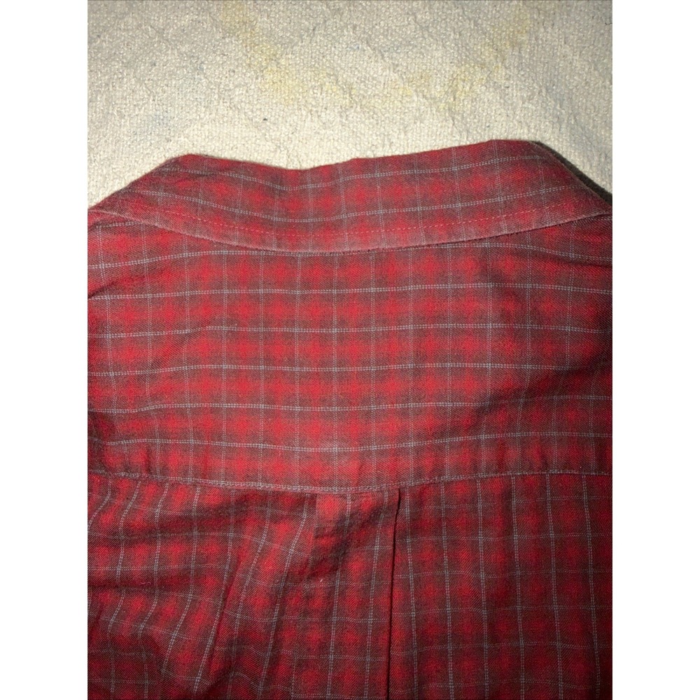 Patagonia button down Long Sleeve Plaid Red Men's XL 100% Organic Cotton - Picture 7 of 11